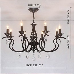 Designer Touch Decorative European Style Crystal Chandelier Dining Lights Simple Creative Candles Lamps And Lanterns Novelty Lightig