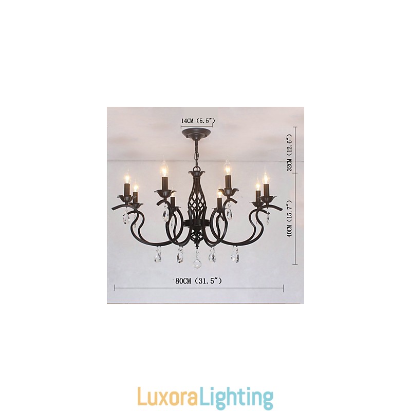 Designer Touch Decorative European Style Crystal Chandelier Dining Lights Simple Creative Candles Lamps And Lanterns Novelty Lightig