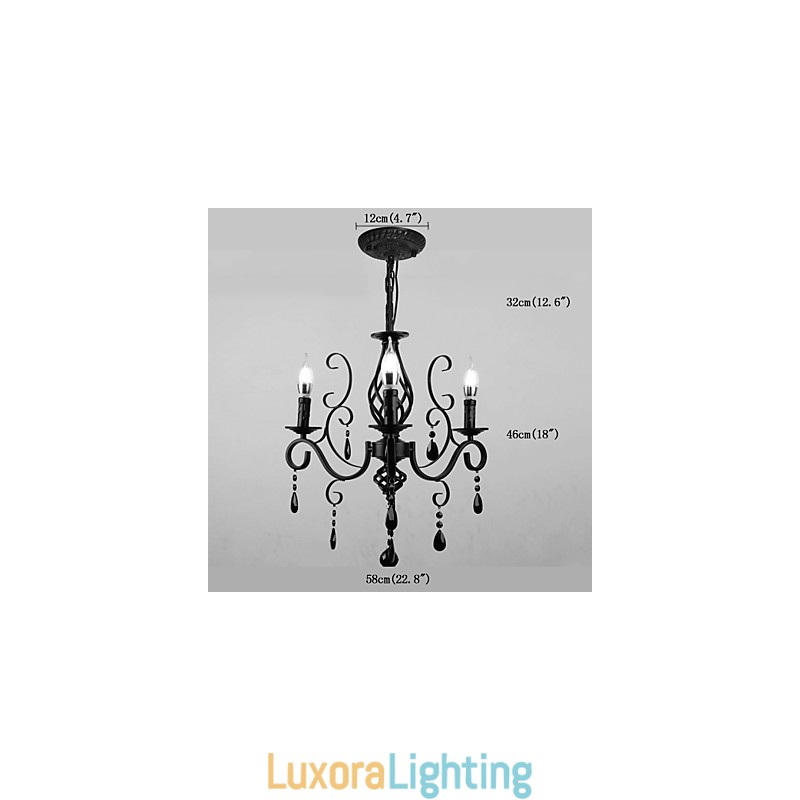 Designer Touch Decorative Crystal Lamp 3 Light Modern Simple Novelty Lightings