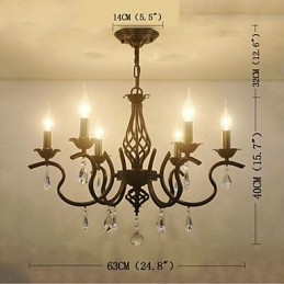 Designer Touch Decorative European Style Crystal Chandelier Dining Lights Simple Creative Candles Lamps And Lanterns Novelty Lightig