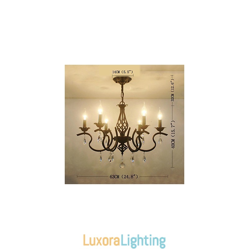 Designer Touch Decorative European Style Crystal Chandelier Dining Lights Simple Creative Candles Lamps And Lanterns Novelty Lightig