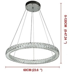 Designer Touch Decorative Dimmable Ring Ceiling Light Pendant Light Modern Chandelier Lighting Indoor Lamp with Remote Control