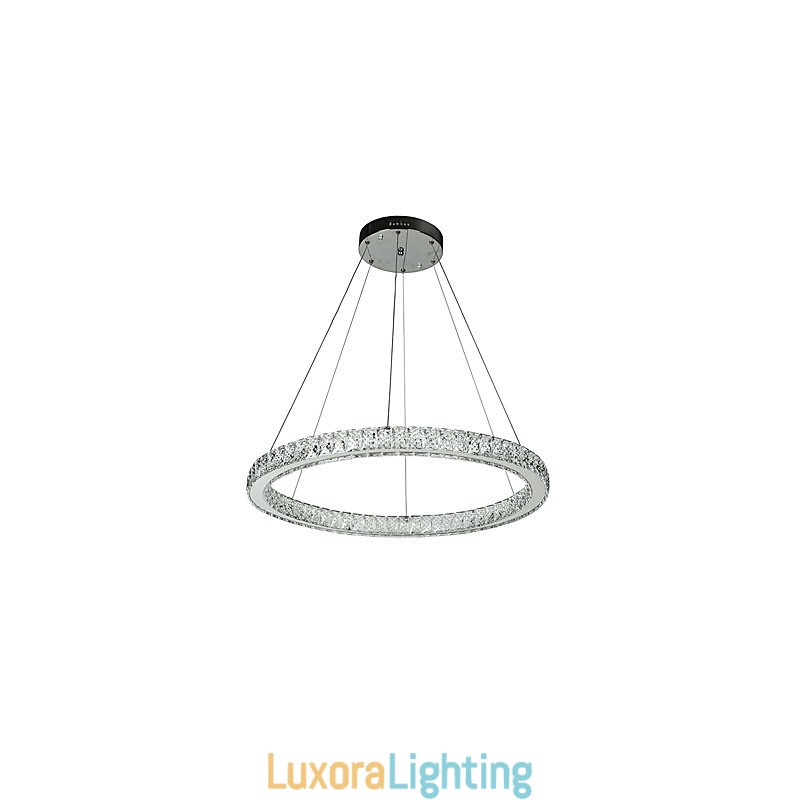 Designer Touch Decorative Dimmable Ring Ceiling Light Pendant Light Modern Chandelier Lighting Indoor Lamp with Remote Control