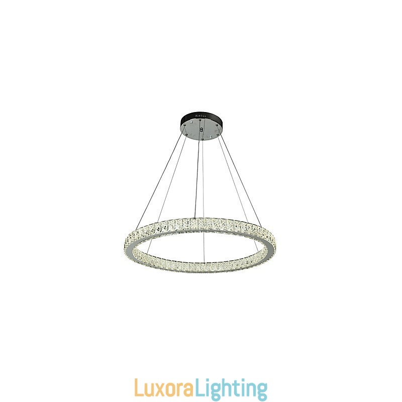 Designer Touch Decorative Dimmable Ring Ceiling Light Pendant Light Modern Chandelier Lighting Indoor Lamp with Remote Control