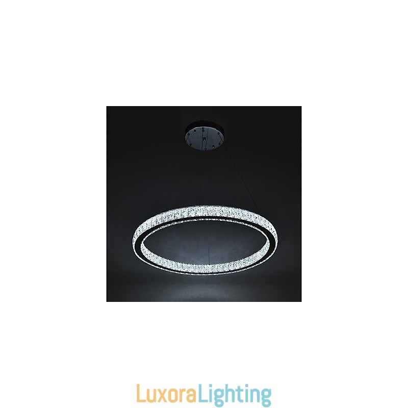 Designer Touch Decorative Dimmable Ring Ceiling Light Pendant Light Modern Chandelier Lighting Indoor Lamp with Remote Control