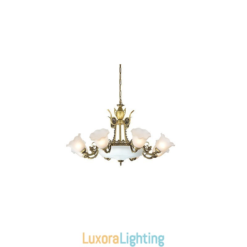 Designer Touch Decorative Traditional Classic Painting Feature for Mini Style Metal Chandelier