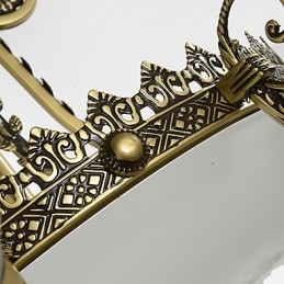 Designer Touch Decorative Traditional Classic Painting Feature for Mini Style Metal Chandelier