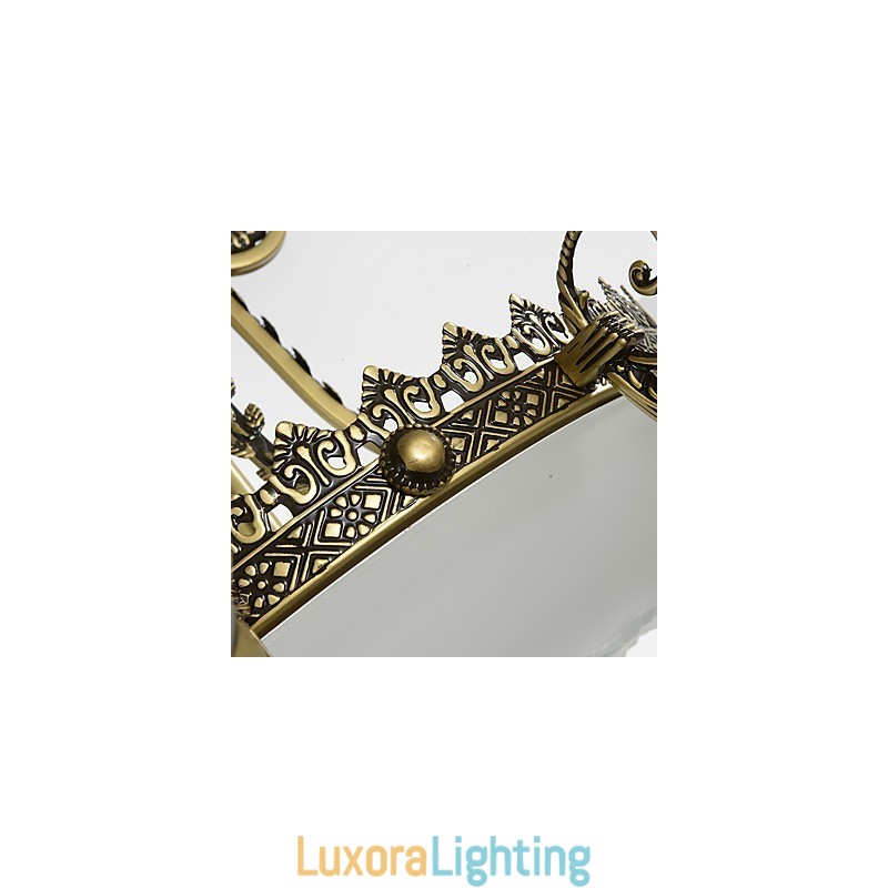 Designer Touch Decorative Traditional Classic Painting Feature for Mini Style Metal Chandelier