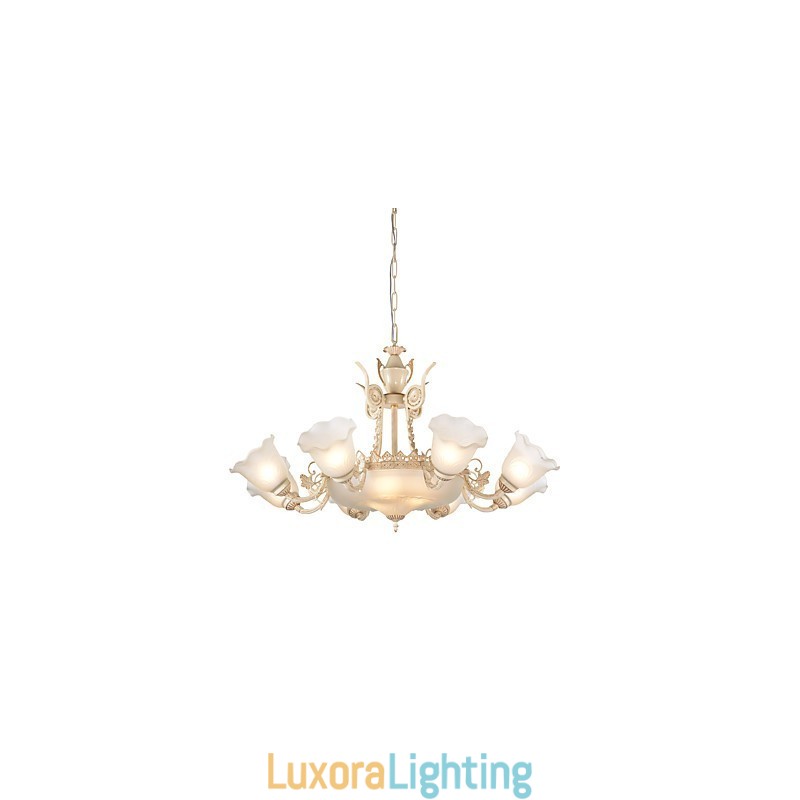 Designer Touch Decorative Traditional Classic Painting Feature for Mini Style Metal Chandelier