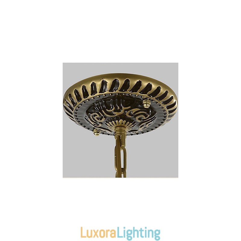 Designer Touch Decorative Traditional Classic Painting Feature for Mini Style Metal Chandelier