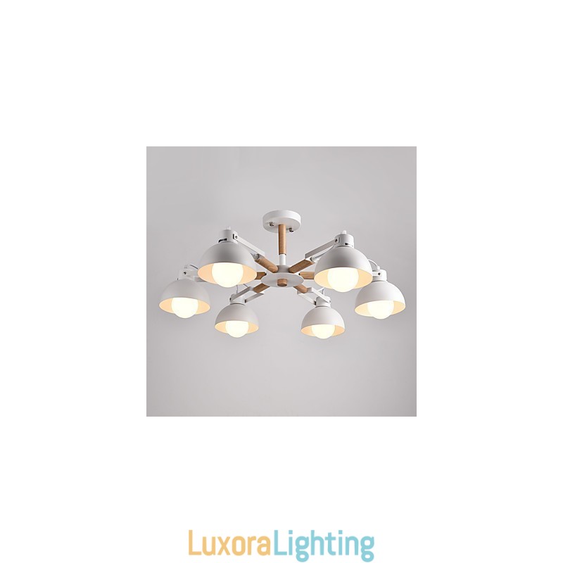 Designer Touch Decorative Traditional Classic Rustic Lodge Vintage Retro Painting Feature for Mini Style Metal Chandelier