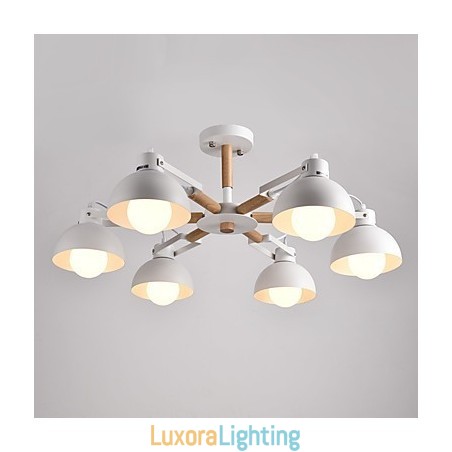 Designer Touch Decorative Traditional Classic Rustic Lodge Vintage Retro Painting Feature for Mini Style Metal Chandelier