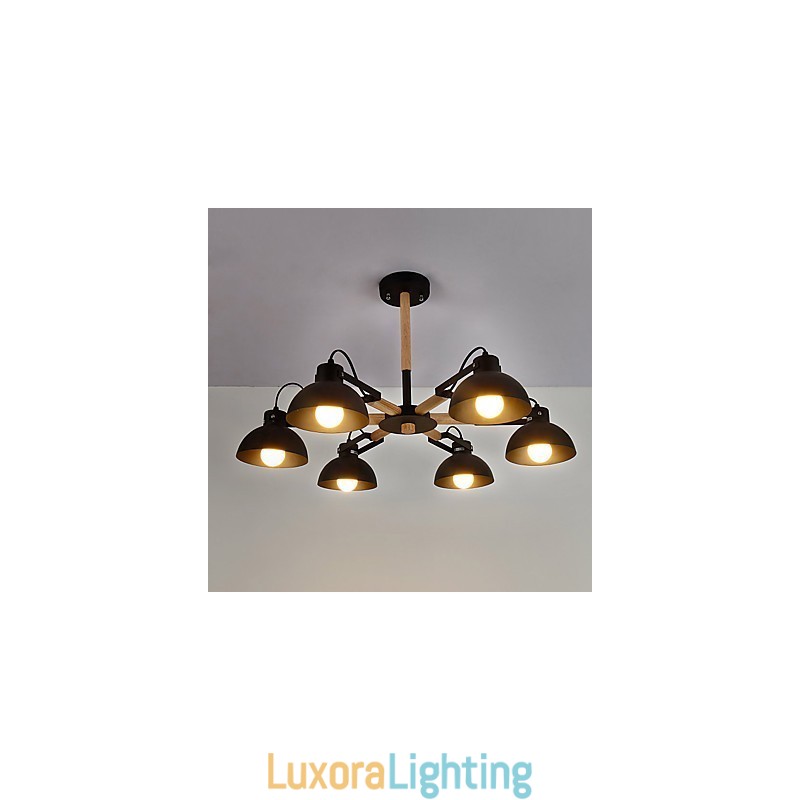 Designer Touch Decorative Traditional Classic Rustic Lodge Vintage Retro Painting Feature for Mini Style Metal Chandelier