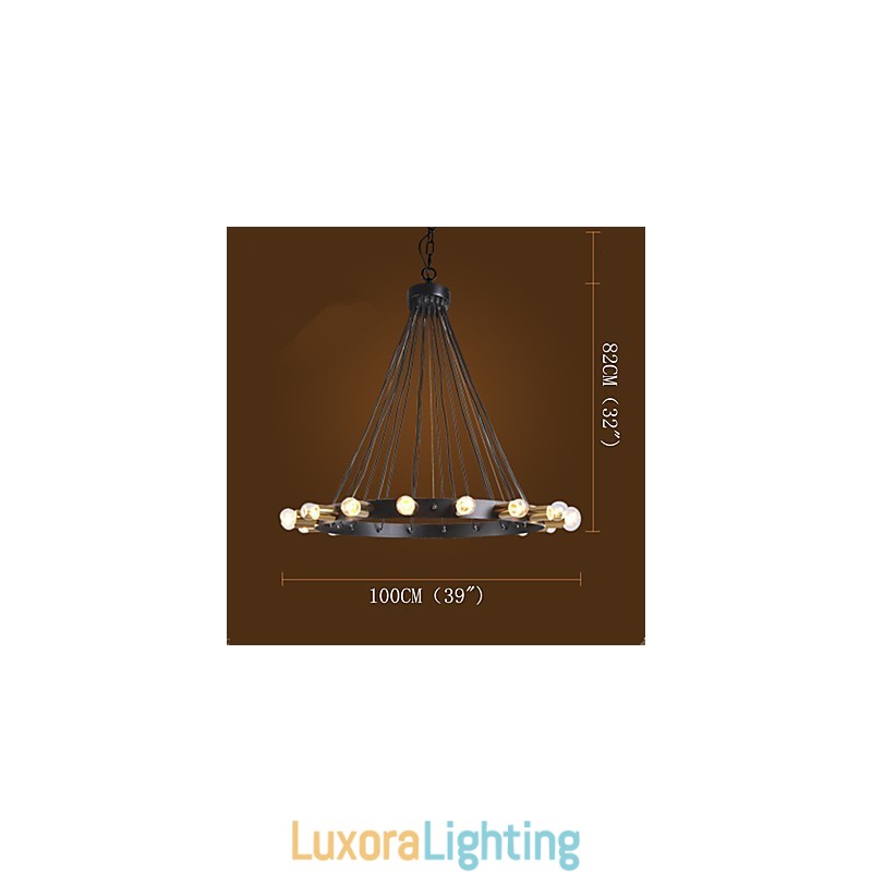 Designer Touch Decorative Nordic Creative Chandelier Retro Industria Penthouse