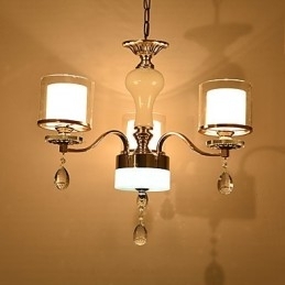 Designer Touch Decorative Modern Contemporary Electroplated Feature for Crystal Metal Chandelier