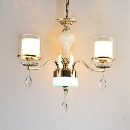 Designer Touch Decorative Modern Contemporary Electroplated Feature for Crystal Metal Chandelier