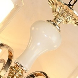 Designer Touch Decorative Modern Contemporary Electroplated Feature for Crystal Metal Chandelier