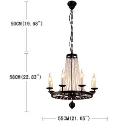 Designer Touch Decorative 8 Lights Chandelier Modern Contemporary Traditional Classic Rustic Lodge Vintage Retro Lantern Drum Country Island Globe Bowl