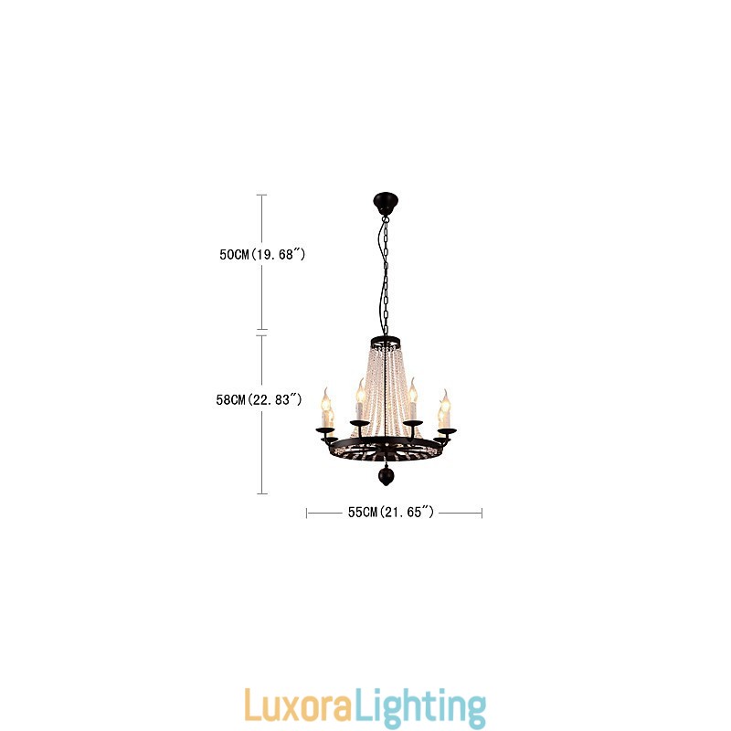 Designer Touch Decorative 8 Lights Chandelier Modern Contemporary Traditional Classic Rustic Lodge Vintage Retro Lantern Drum Country Island Globe Bowl