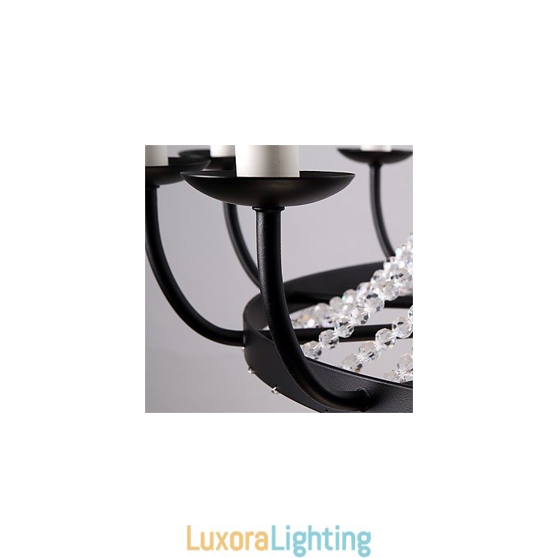 Designer Touch Decorative 8 Lights Chandelier Modern Contemporary Traditional Classic Rustic Lodge Vintage Retro Lantern Drum Country Island Globe Bowl