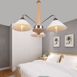 Designer Touch Decorative Modern Contemporary Country Electroplated Feature for Wood Bamboo Chandelier