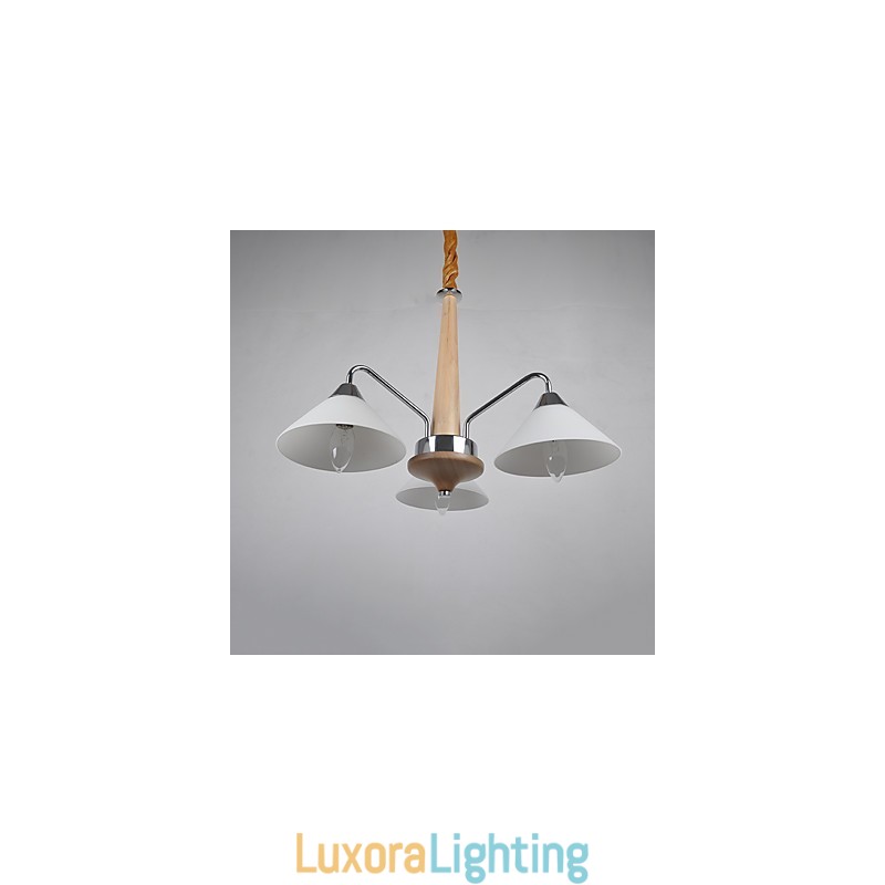 Designer Touch Decorative Modern Contemporary Country Electroplated Feature for Wood Bamboo Chandelier