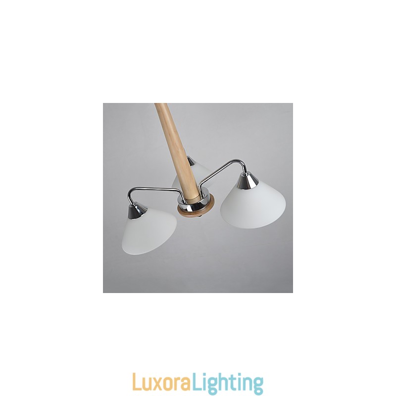 Designer Touch Decorative Modern Contemporary Country Electroplated Feature for Wood Bamboo Chandelier