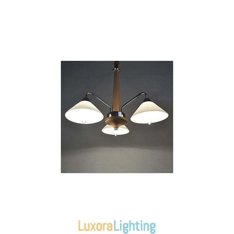 Designer Touch Decorative Modern Contemporary Country Electroplated Feature for Wood Bamboo Chandelier