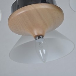 Designer Touch Decorative Modern Contemporary Country Electroplated Feature for Wood Bamboo Chandelier