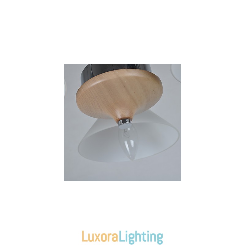 Designer Touch Decorative Modern Contemporary Country Electroplated Feature for Wood Bamboo Chandelier