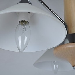 Designer Touch Decorative Modern Contemporary Country Electroplated Feature for Wood Bamboo Chandelier