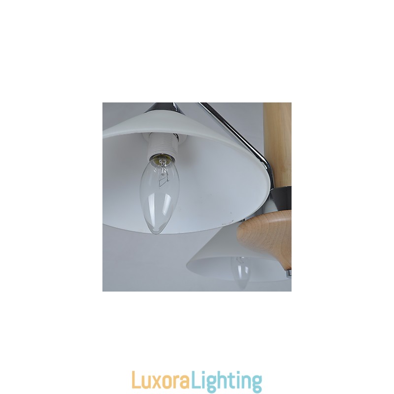 Designer Touch Decorative Modern Contemporary Country Electroplated Feature for Wood Bamboo Chandelier