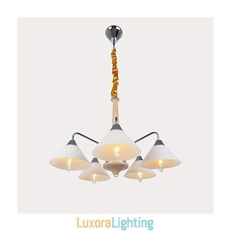 Designer Touch Decorative 5 Light Modern Contemporary Chandelier for