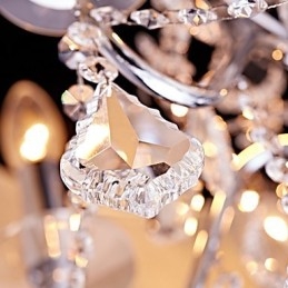 Designer Touch Decorative Modern Contemporary Traditional Classic Country Chrome Feature for Crystal Mini Style Designers Metal Chandelier