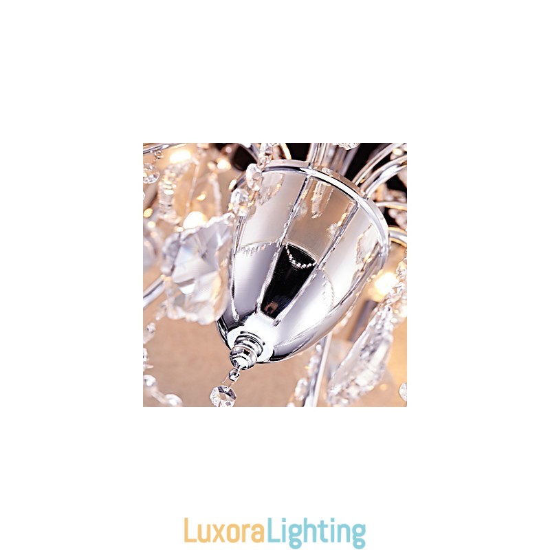 Designer Touch Decorative Modern Contemporary Traditional Classic Country Chrome Feature for Crystal Mini Style Designers Metal Chandelier