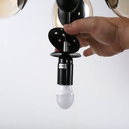 Designer Touch Decorative Traditional Classic Retro Painting Feature for Mini Style Metal Chandelier