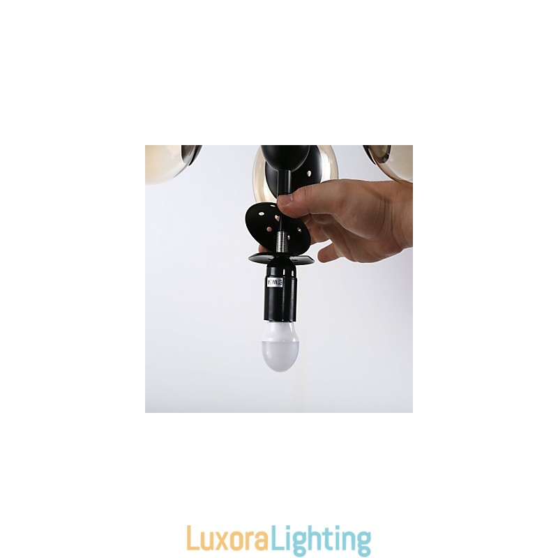 Designer Touch Decorative Traditional Classic Retro Painting Feature for Mini Style Metal Chandelier