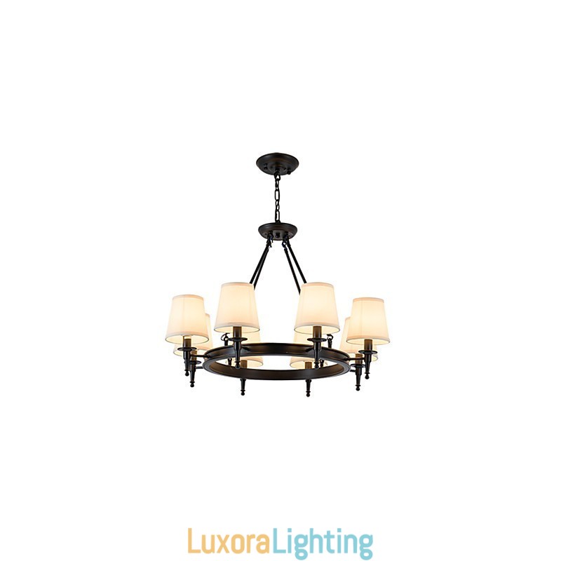 Designer Touch Decorative 8 Lights Flush Mounted Fixture Chandelier One Light Two Style Modern Contemporary Traditional Classic Rustic Painting