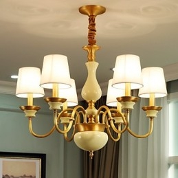 Designer Touch Decorative All Copper Chandelier Jade Chandelier