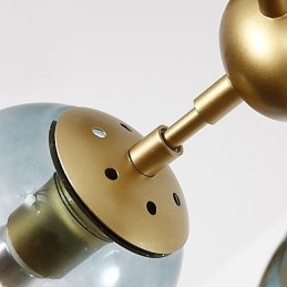 Designer Touch Decorative Fifteen Light Post Modern Europe Style Modo Metal Glass Pendant Lamp the Foyer Decorate Industrial Chandelier Lamp