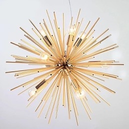 Designer Touch Decorative Retro Imitation Copper Creative line 10 Lights