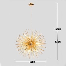 Designer Touch Decorative Retro Imitation Copper Creative line 10 Lights