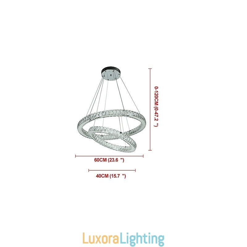 Designer Touch Decorative Indoor Crystal Chandelier Modern Pendant Light Ceiling Light Dimmable Lighting Lamp with Remote Control
