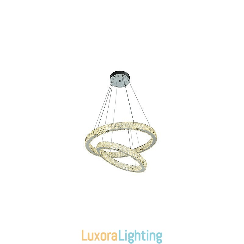 Designer Touch Decorative Indoor Crystal Chandelier Modern Pendant Light Ceiling Light Dimmable Lighting Lamp with Remote Control