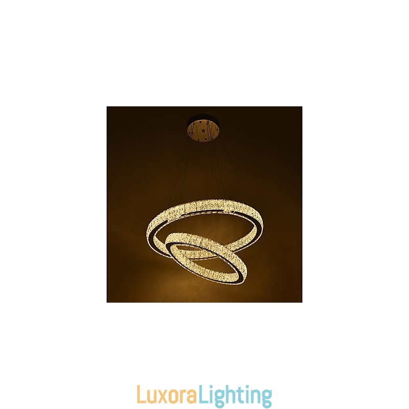 Designer Touch Decorative Indoor Crystal Chandelier Modern Pendant Light Ceiling Light Dimmable Lighting Lamp with Remote Control