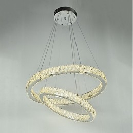 Designer Touch Decorative Indoor Crystal Chandelier Modern Pendant Light Ceiling Light Dimmable Lighting Lamp with Remote Control