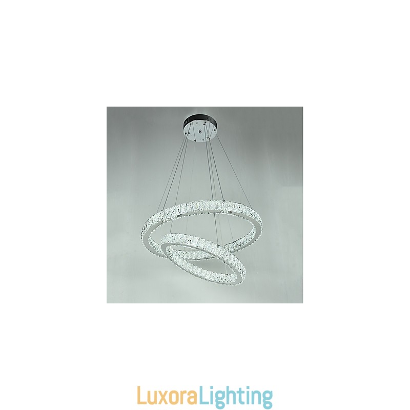 Designer Touch Decorative Indoor Crystal Chandelier Modern Pendant Light Ceiling Light Dimmable Lighting Lamp with Remote Control