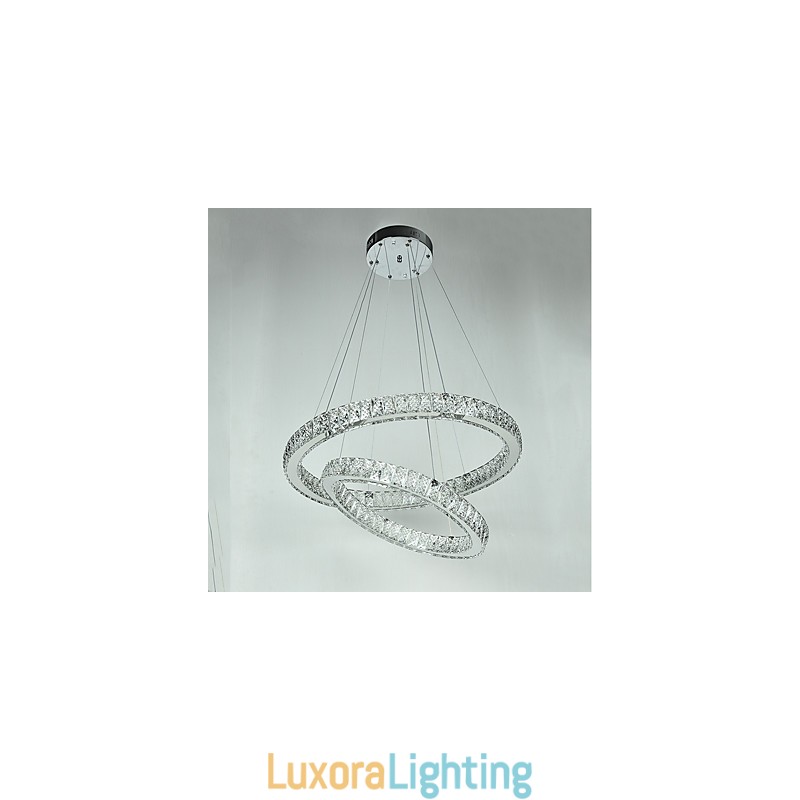 Designer Touch Decorative Indoor Crystal Chandelier Modern Pendant Light Ceiling Light Dimmable Lighting Lamp with Remote Control