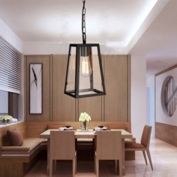 Designer Touch Decorative Vintage Metal Pendant Light with Glass Shade