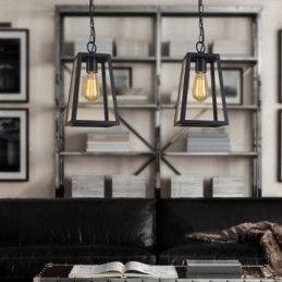 Designer Touch Decorative Vintage Metal Pendant Light with Glass Shade